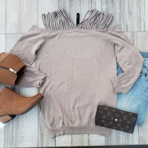 Unique Sweater Fall Autumn Three Quarter Sleeve